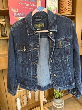 Vintage Eddie Bauer Dark Indigo Denim Jacket